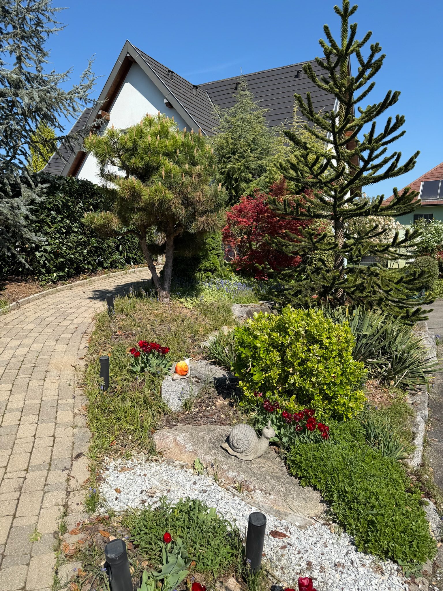 Allée paysagère menant à la maison